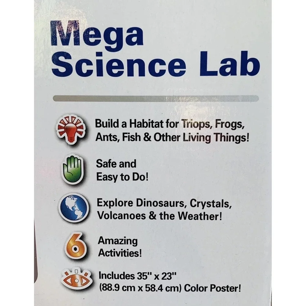 Smithsonian Mega Science Lab 6 Kit Set STEM Volcano Weather Age 10+ Dino Dig NEW